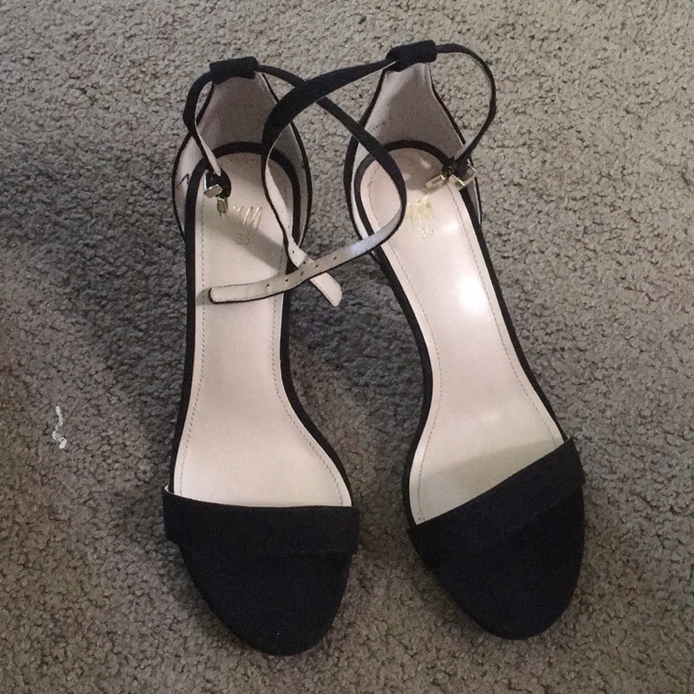 Black Strappy Heels